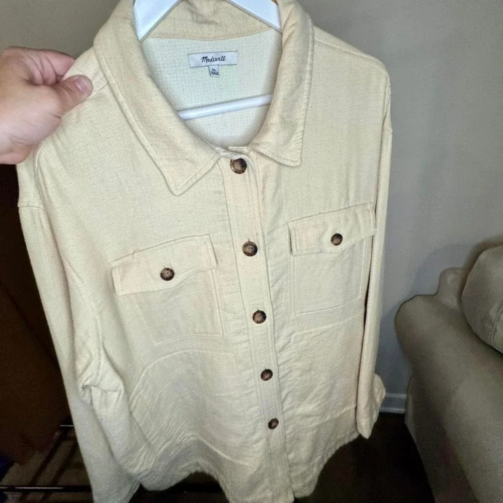 Madewell Cream Shirt/Jacket